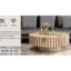 Table basse de 31,4 po, couleur de bois naturel, multifonctionnelle, lisse et délicate, table basse minimaliste moderne avec ton de bois naturel, multifonctionnelle dans les espaces de travail, lisse