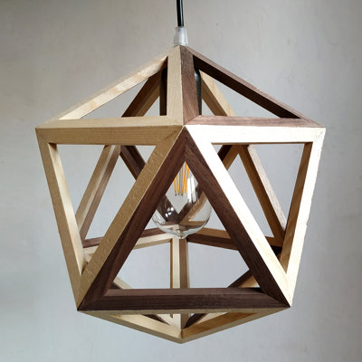 Chetek 1 - Light Oil Geometric Pendant