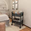 Fauteuil de rangement pour salon de beauté avec chariot à roulettes 2 tiroirs de rangement à roulettes pour outils verrouillables