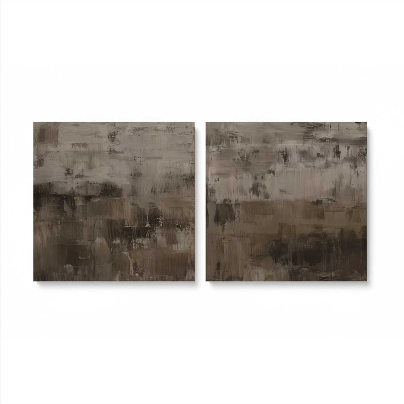 «Echoes of Shadow», ensemble de 2 impressions, 12 po x 12 po, Toile tendue