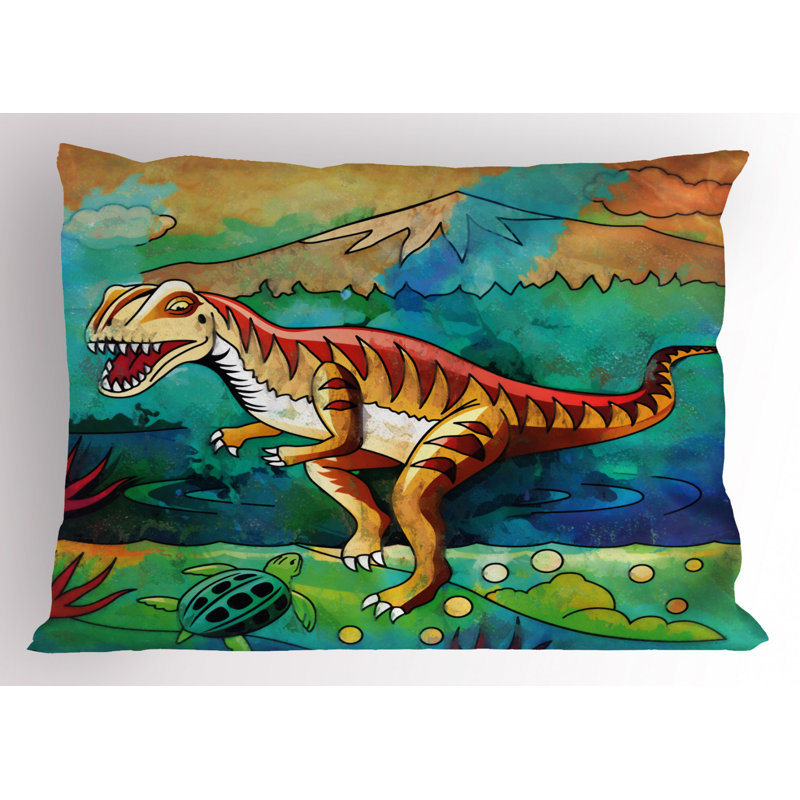 Dino Polyester Sham Set, Twin