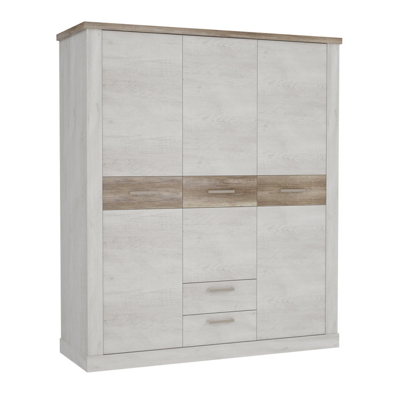 Berlanga 3 Door Manufactured Wood Wardrobe