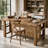63" Solid Wood Sewing Table, Craft Table with Storage