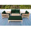Monterey Outdoor Teak Conversation Set-811188847-847976537