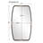 Curved Metal Reversible Accent Wall Mirror