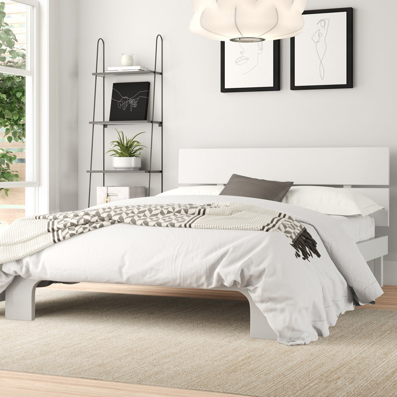 Meldrum Bed, Kingsize (5'), No Mattress, White