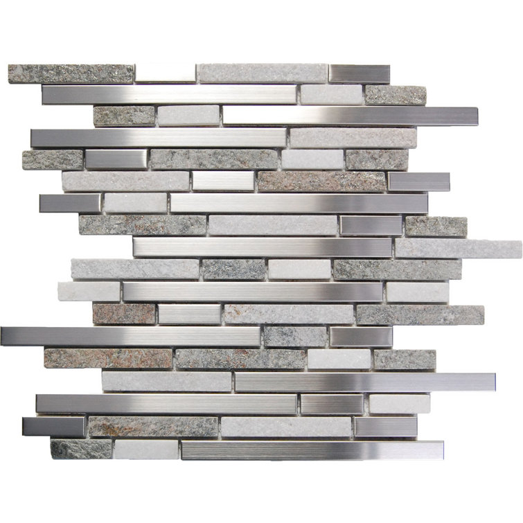 Random Sized Metal Mosaic Tile