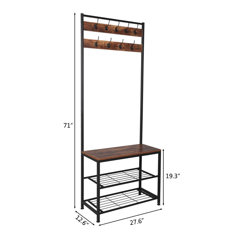 Rangement pour chaussures et porte-chaussures Sola, Brun