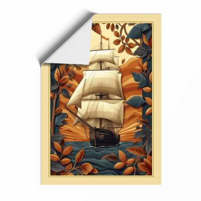 Ship In Bloom Vintage - Print