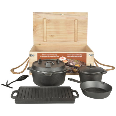 7 - Piece Cast Iron Cookware Set