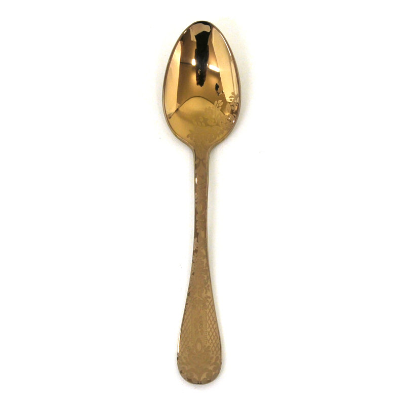 Casablanca Coffee Spoon - 12 Pieces - Gold, Bronzo