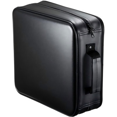 Étui CD/DVD 320 disques, classeur Blu-ray robuste, noir | Grand étui de rangement pour CD, poignée de transport, fermeture éclair, résistant à la poussière et aux rayures, pochette pour disques de films et de musique, idéal pour la maison, le bureau et la voiture