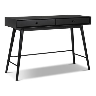 Dorsey 48" Mid-Century Console Table with Storage Drawers and Solid Wood Legs