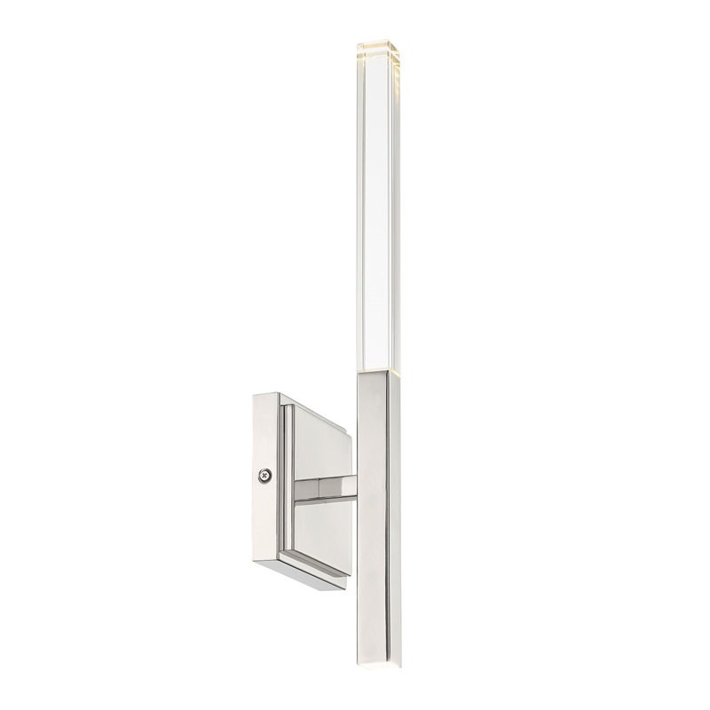 Meuble-lavabo 2 lumières Benicio, Nickel poli