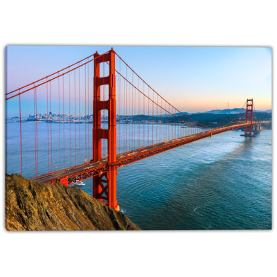 Golden Gate Bridge Sunrise  Canvas Wall Art
