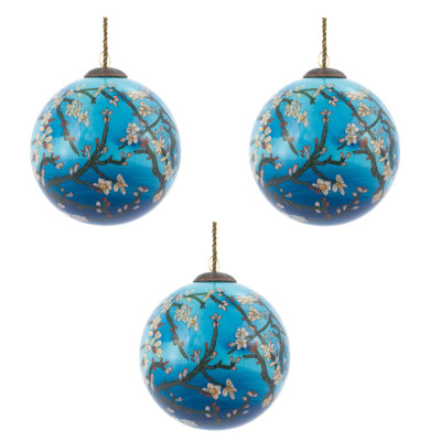 Ornement en forme de branches d'amandier en boule