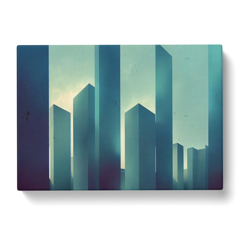 Futuristic Buildings Architecture Vol.3 - Wrapped Canvas Print, 35cm H x 50cm W x 3cm D