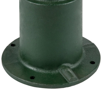 Antique Hand Water Pump Stand Pitcher Pump Stand Cast Iron Well Pump Stand W/Pre-Set 0.5" Holes For Easy Installation Old Fashion Pitcher Hand Pump Stand For Home Yard Pond Garden Outdoors Green