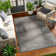 Kalos Indoor & Outdoor Boho Rug Ivory/Grey