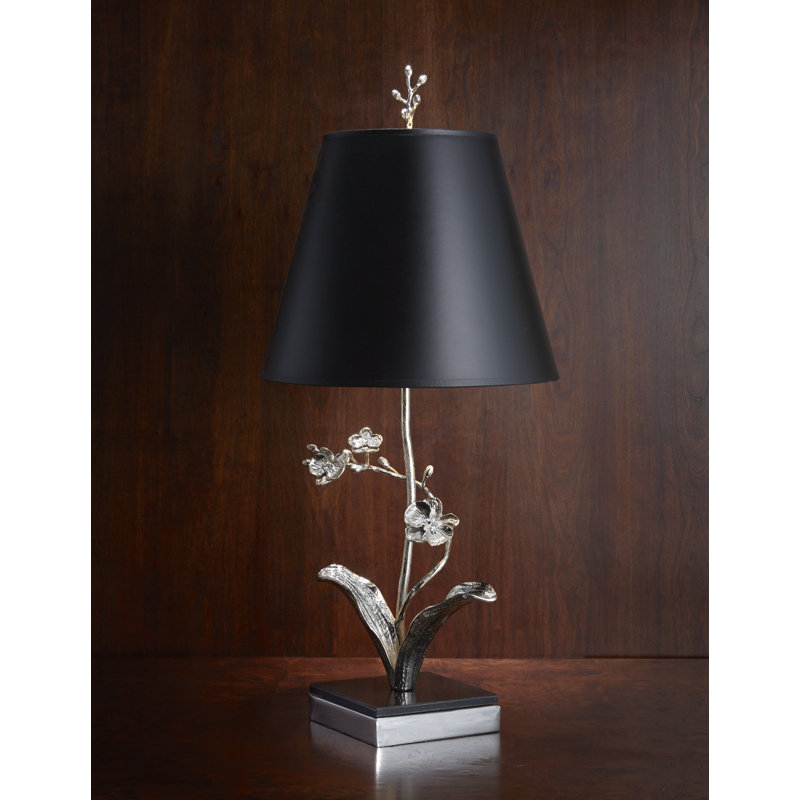 Orchid Table Lamp, White