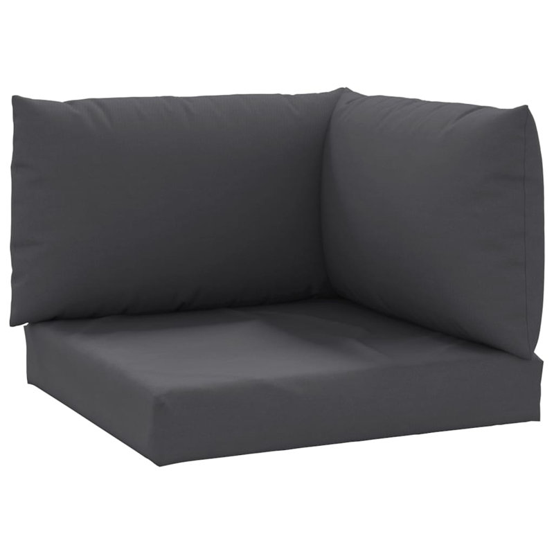 Pallet Cushion Charcoal Oxford Fabric 100 Percent Polyester Medium Outdoor Seating Pad, Anthracite