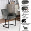 46.5cm H Velvet Upholstered Upholstered Back Cantilever Chair-94668792