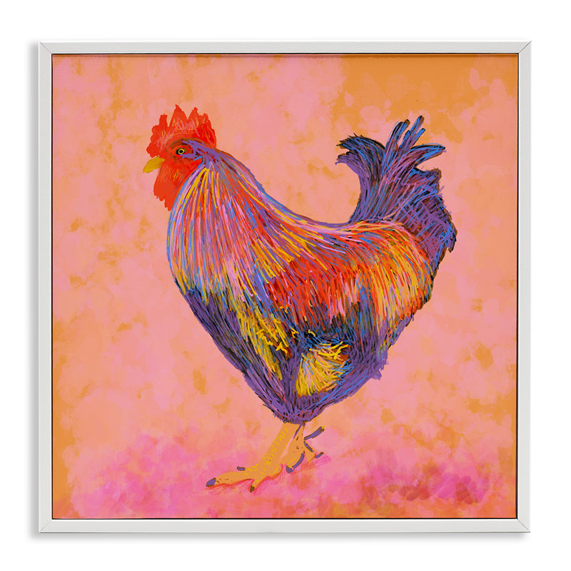 «Giclee Art» par Dina Riddle, 12" H x 12" W, Estampe numérique encadrée blanc bord de mer