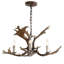 Lustre traditionnel / classique à 3 lumières Rohrbach Antler