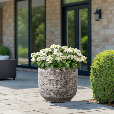 Pot à fleurs rond en céramique Ocean