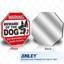 Panneau d'avertissement en aluminium «Beware of the Dog, no responsable of Injury»