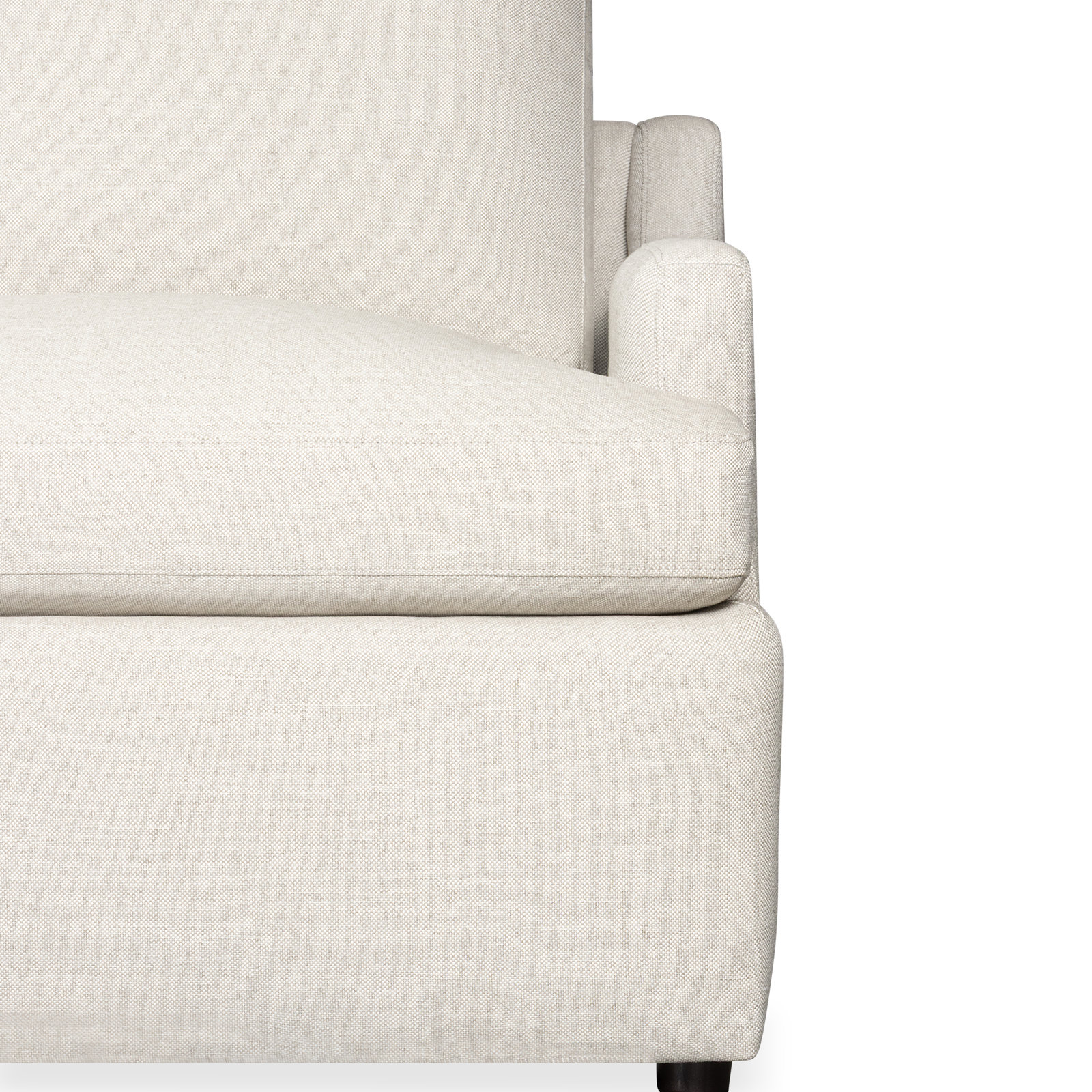 Essex Reversible Chaise Sectional, Macarena Light Gray Basketweave Fabric