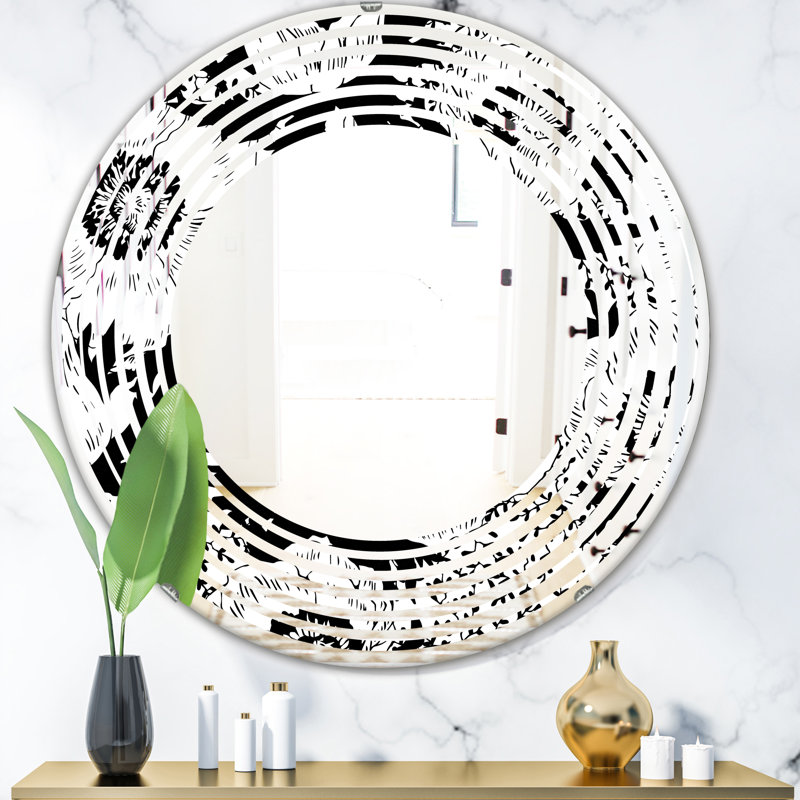 Miroir mural sans cadre Wave, H 24 po x l 24 po