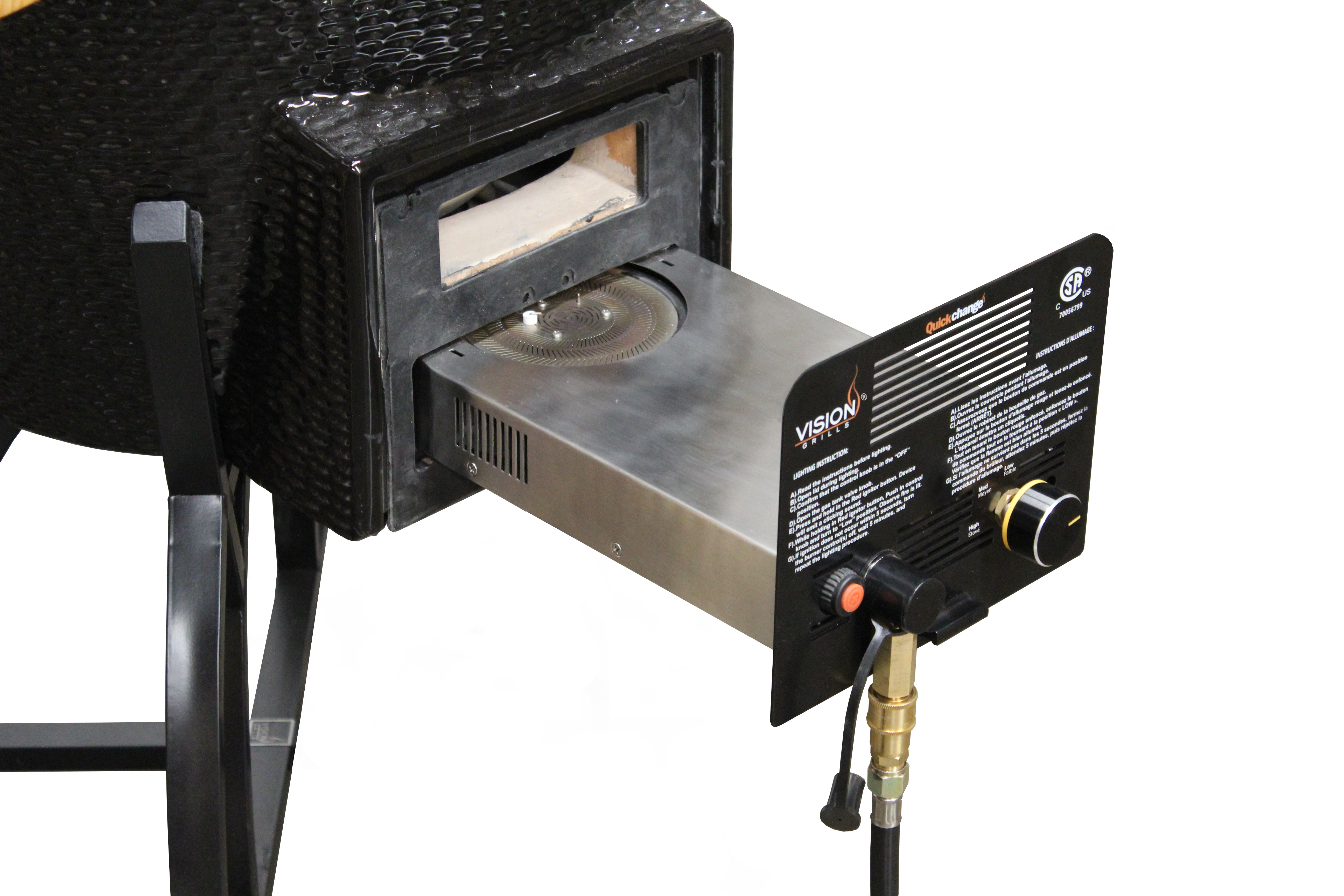 Vision Grills 10'' W x 15'' D Stainless Steel Side Burner & Reviews