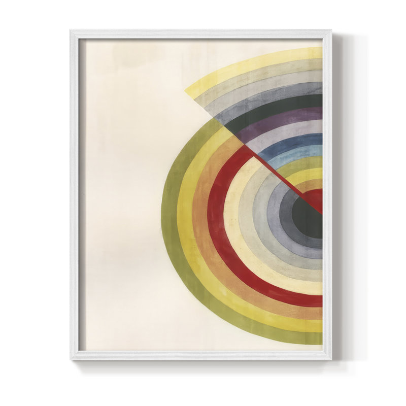 Rainbow Core Diptych I, reproduction encadrée - bois massif, H 21 po x l 17 po, Blanc