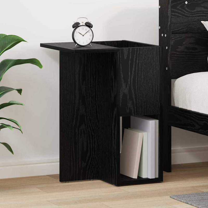 End Table, Black Oak