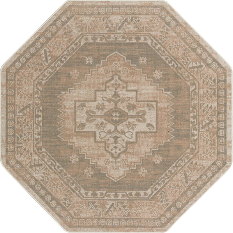 Matthei Oriental Indoor Rug, Octagon 5'3"