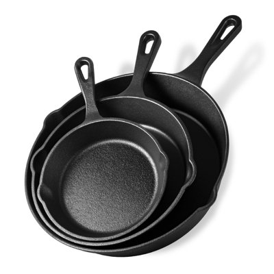 3 Piece Cast Iron Pan Set