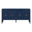 Buffet bleu marine avec motifs géométriques captivants et poignées en métal rétro élégance intemporelle en bleu, motifs, poignées rétro,-113635319