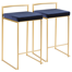 Brieon Upholstered Counter Stool with Metal Frame