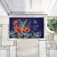  Tapis de porte rembourré recyclé antidérapant «Gather Here» avec coquelicots rouges, 18 po x 30 po