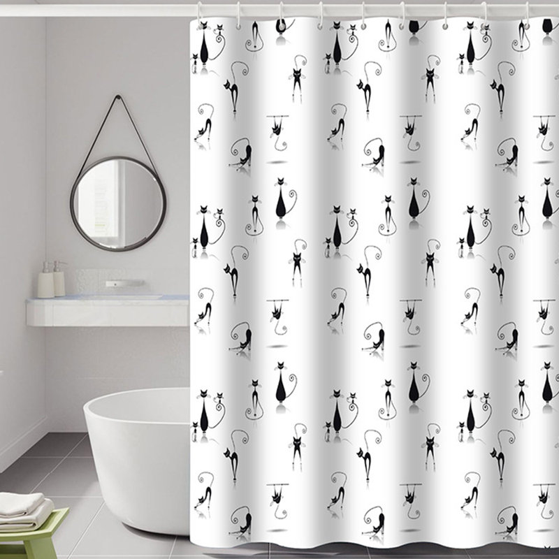 Rideau de douche imperméable en polyester