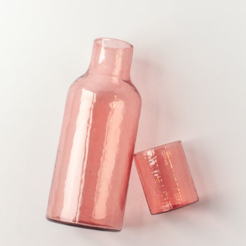 Ensemble de carafe, Rose