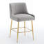 Tabouret de comptoir touffeté en velours-653738959
