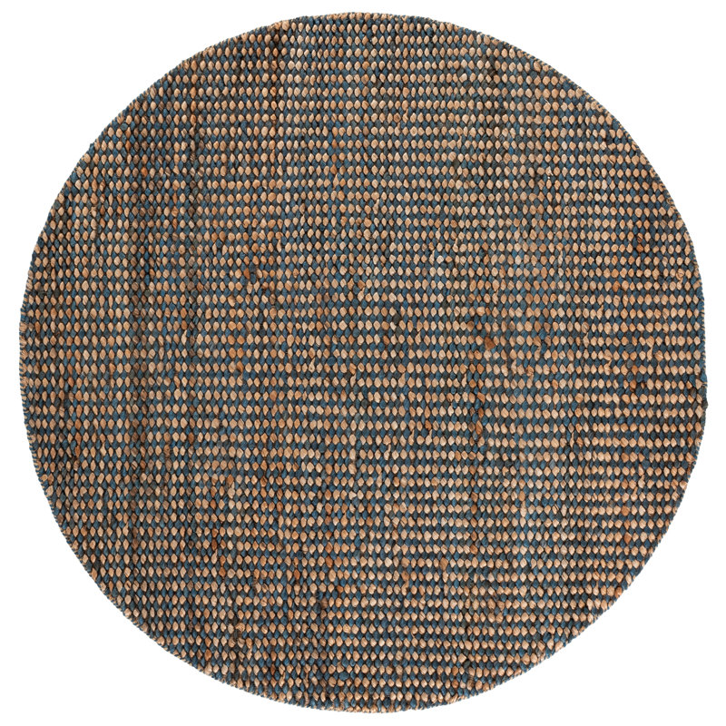 Natural Fiber Couture 110 Hand Woven 80% Jute; 20% Cotton No Pattern Rug, Round 6'