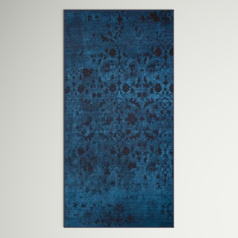 Elegant Hall Carpet (2.5 x 7.5 ft), 100% Polyester, 1.1 lbs/sq ft | 4 mm Pile Height, Recycled Poly Cotton Underside | Machine Washable, Eco-Friendly | Perfect for Entryways, Living Rooms & Hallways