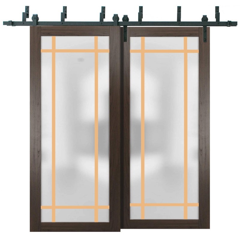 Porte de grange à panneaux en bois, 48 po x 96 po