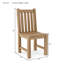 Classic Outdoor Teak Dining Side Chair