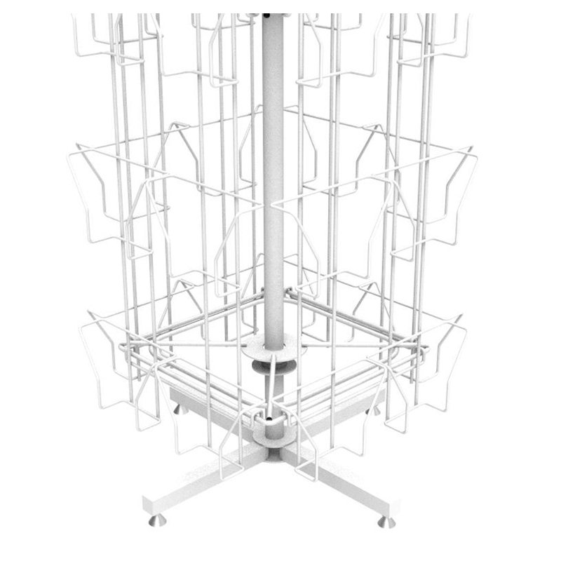 24 Pocket 5X7 Greeting Card Rack Post Card Display Rack Stand Countertop Spinner Rack