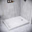 Base de douche en acrylique mat en marbre avec drain à droite Streamrain 48 po x 36 po Streamline-118934445-118934447