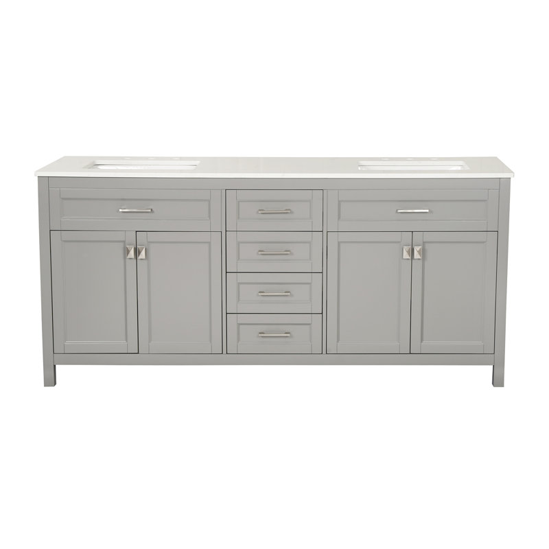 Meuble-lavabo pour meuble-lavabo, Gris